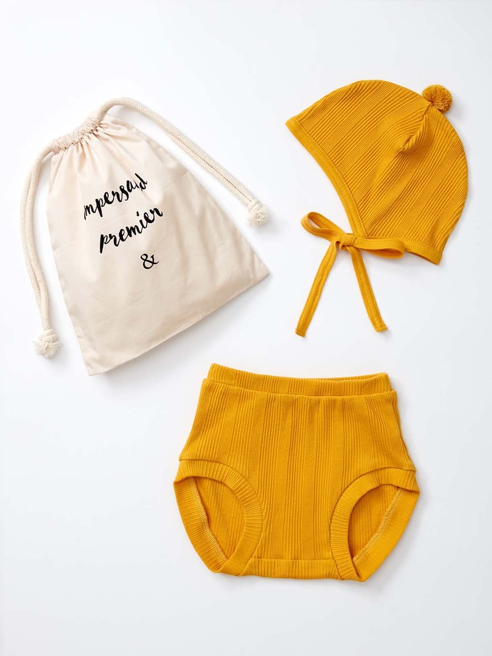 ベビー ブルマ|Ampersand（アンパサンド）ブルマ＆ボンネット＆巾着3点SET